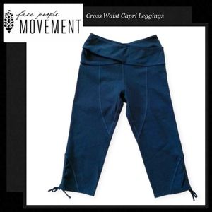 FP MOVEMENT BY FREE PEOPLE Cross Waist Capri Leggings